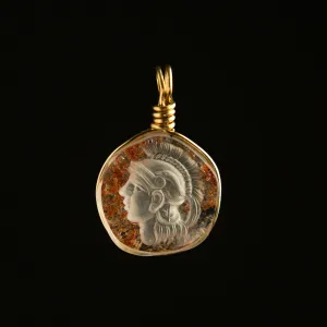 Intaglio Quartz Charm | Trojan Warrior