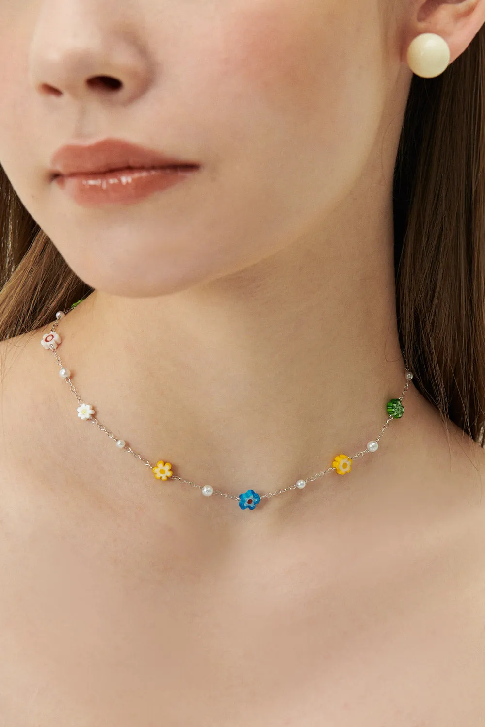 Irena Flower Beads Necklace