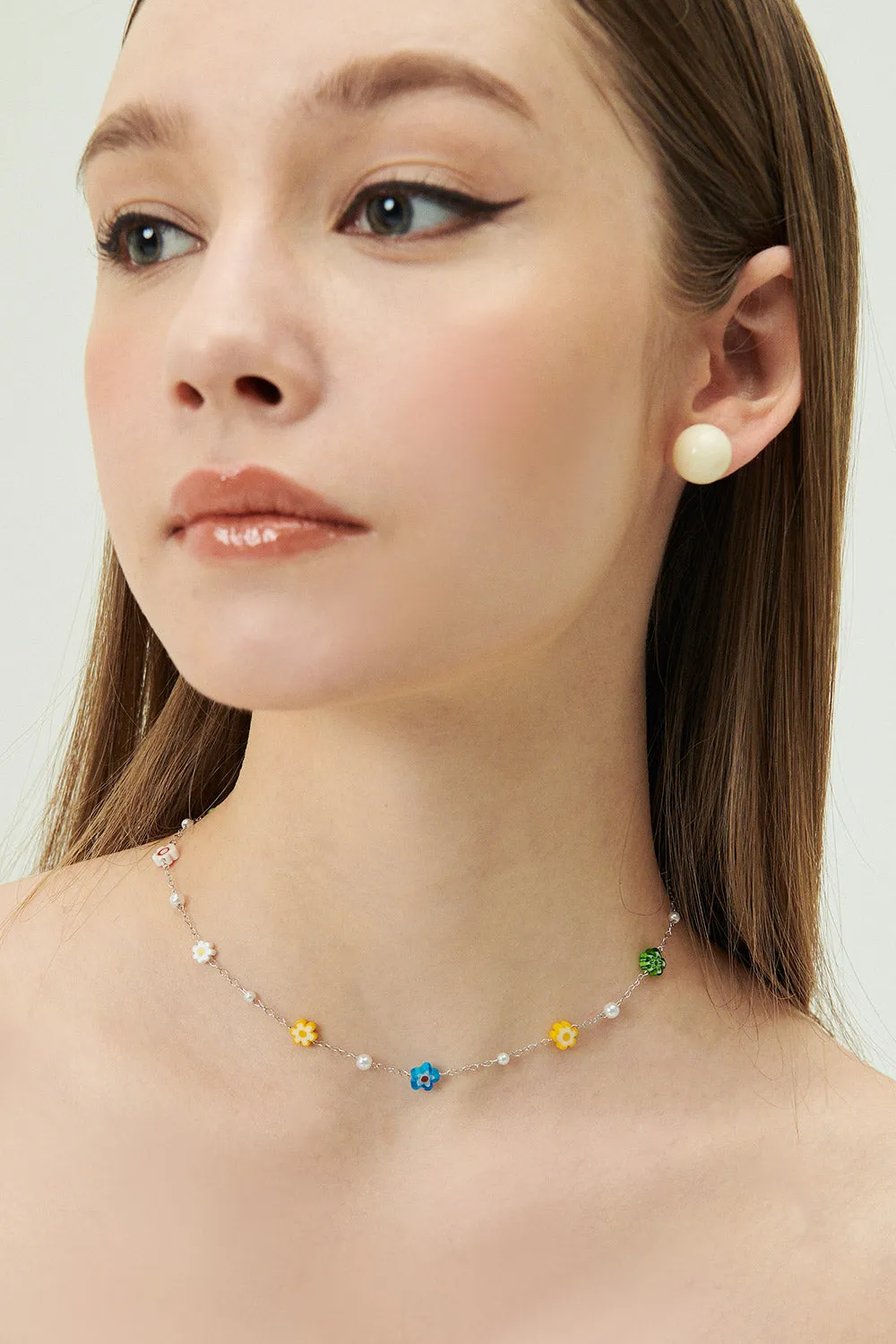 Irena Flower Beads Necklace