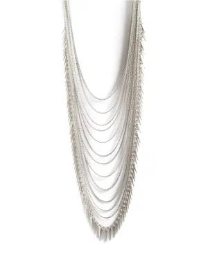 Jenny Bird Palm Meris Necklace in Silver