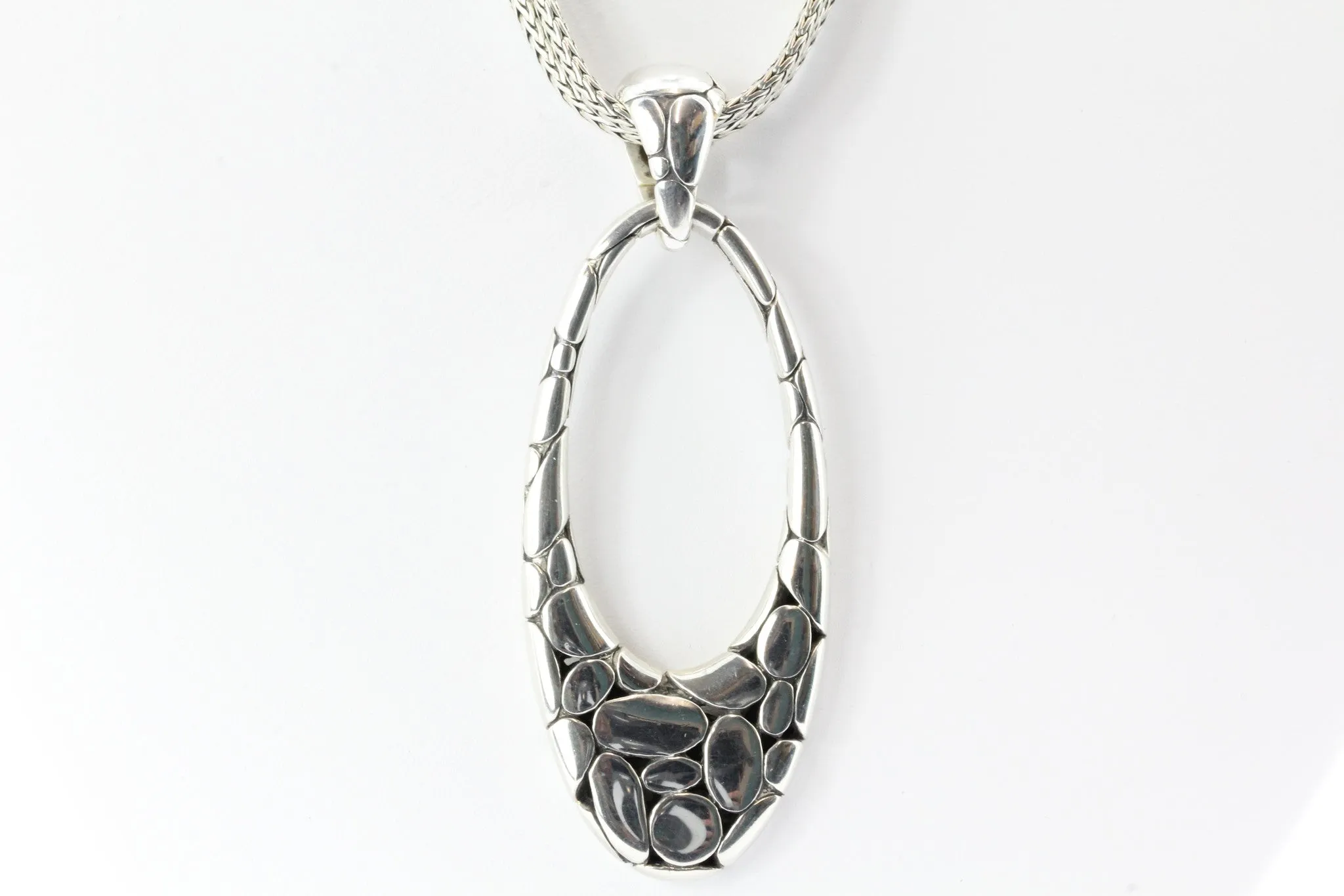 John Hardy Sterling Silver Kali Collection Dragonfly Pendant on Double Chain
