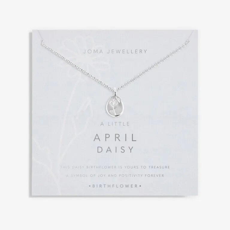 Joma Birthflower A Little April Daisy Necklace