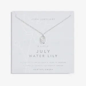Joma Birthflower A Little July Waterlily Necklace
