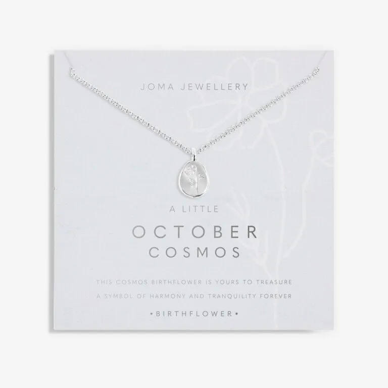 Joma Birthflower A Little October Cosmos Necklace