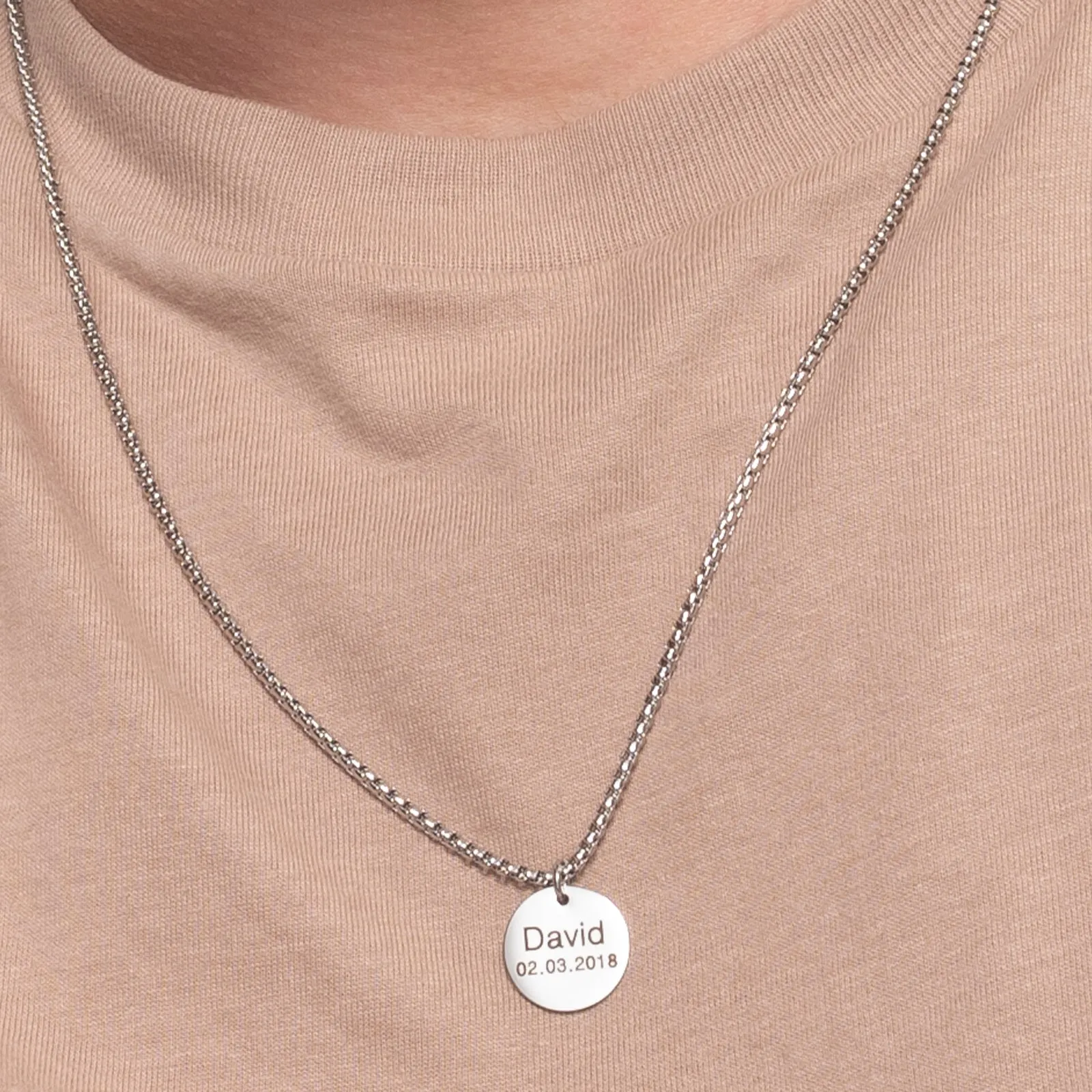 JOSHUA – STAINLESS STEEL ANCHOR NECKLACE