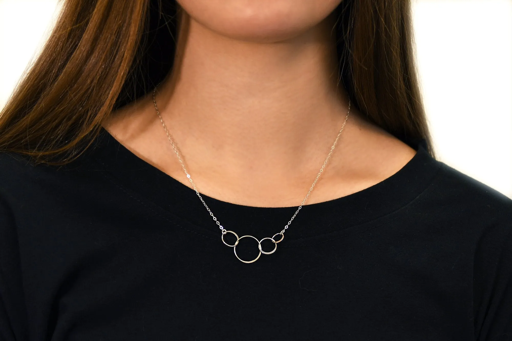 josie four ring necklace • friendship for eternity