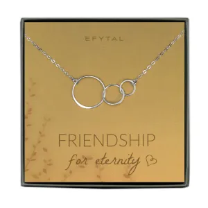 josie three ring necklace • friendship for eternity