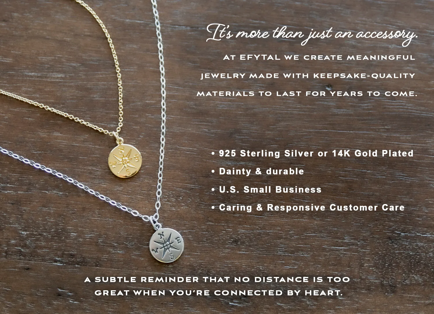 journey compass necklace, silver or gold • grandma, you are the world