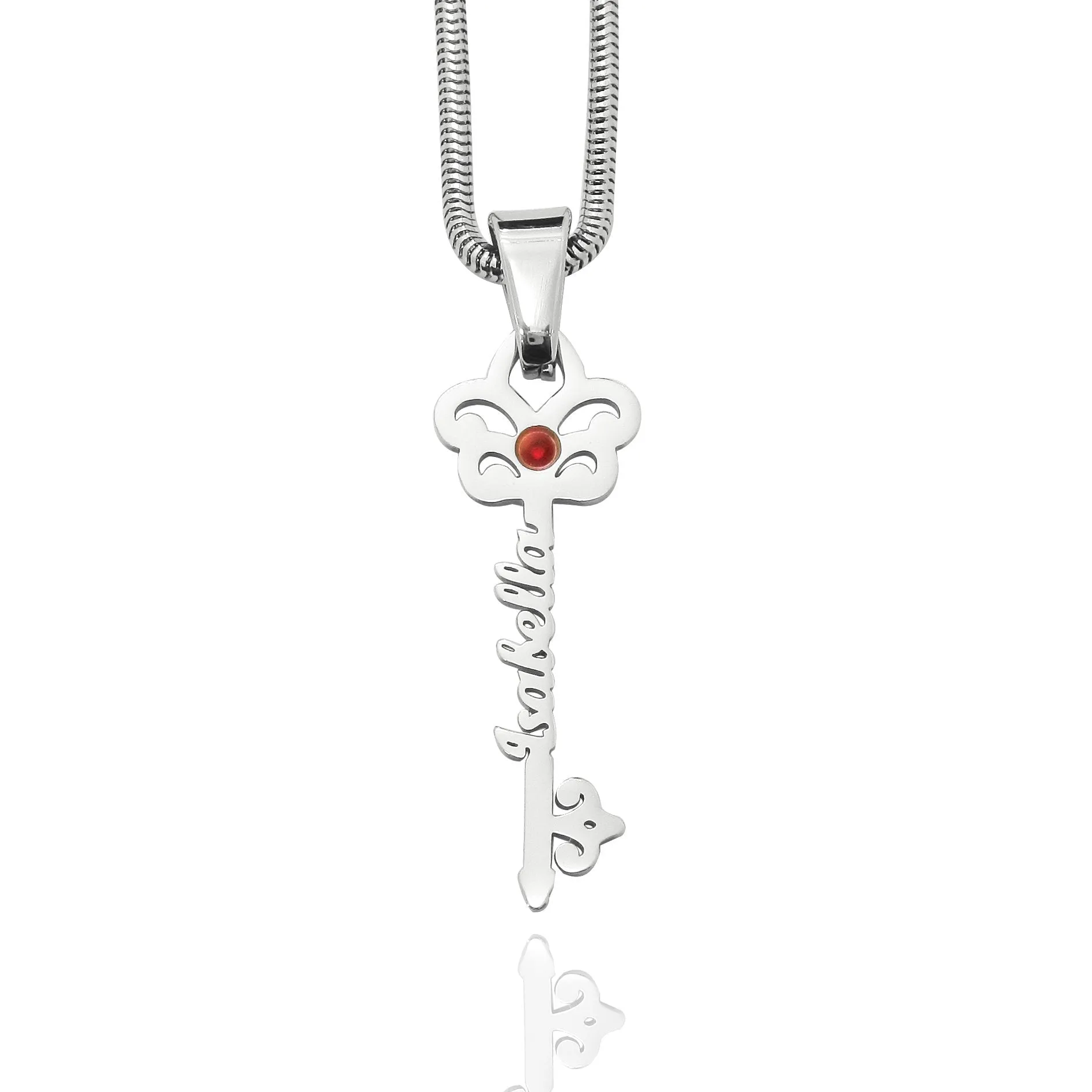 Key Name Necklace