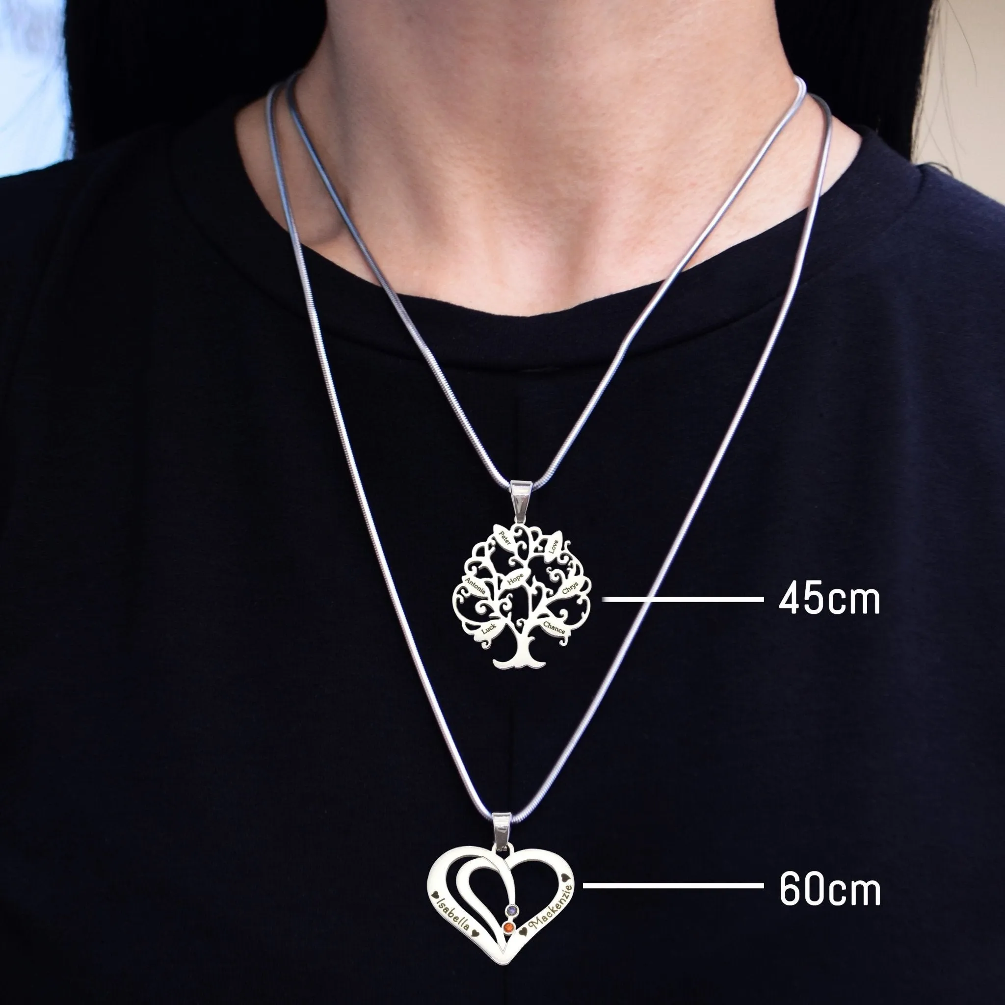 Key Name Necklace