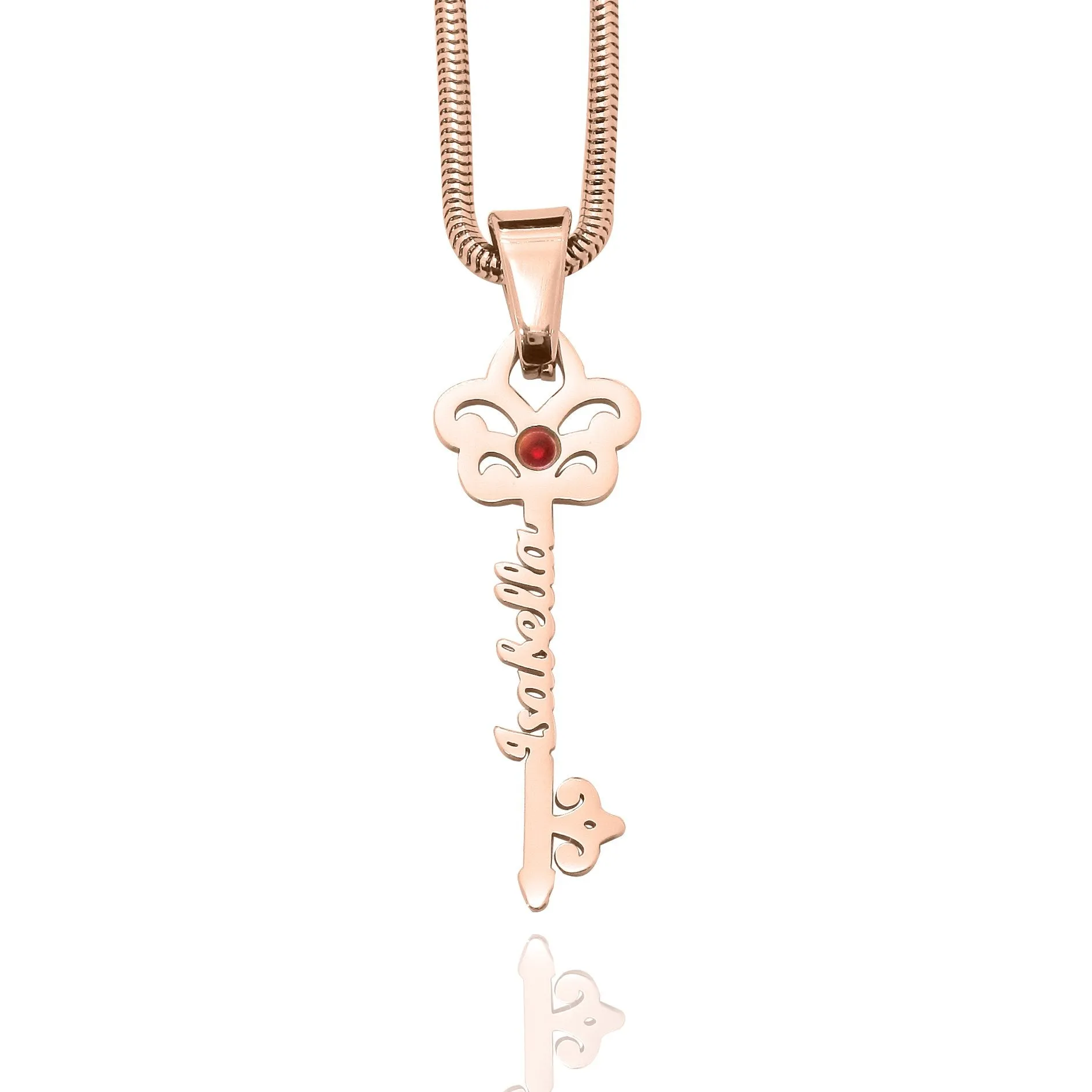 Key Name Necklace