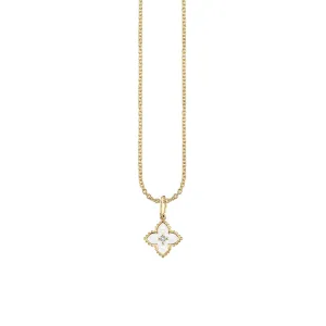 Kids Collection Gold & Diamond Mini Moroccan Flower Necklace