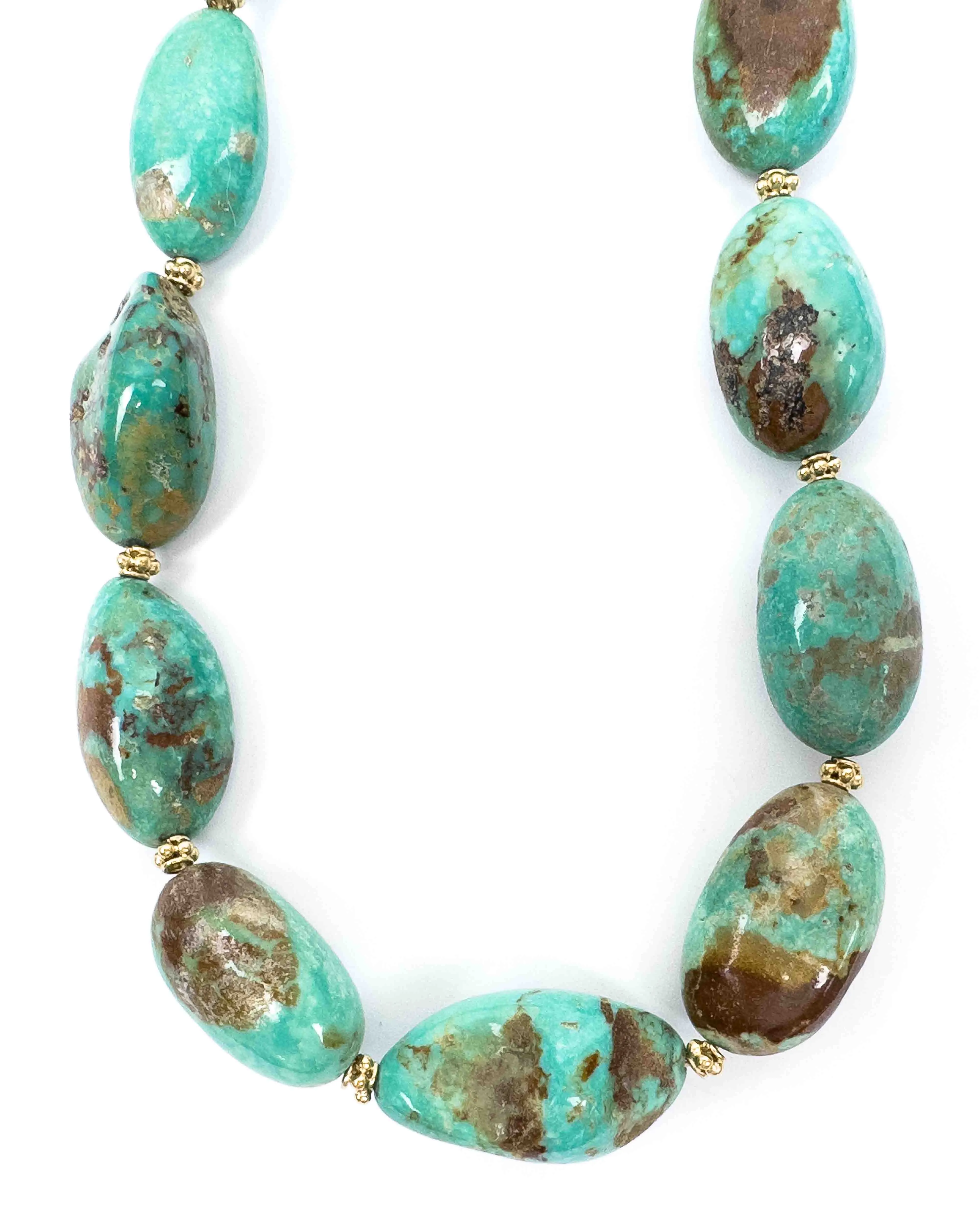 Kingman Turquoise Nugget Necklace