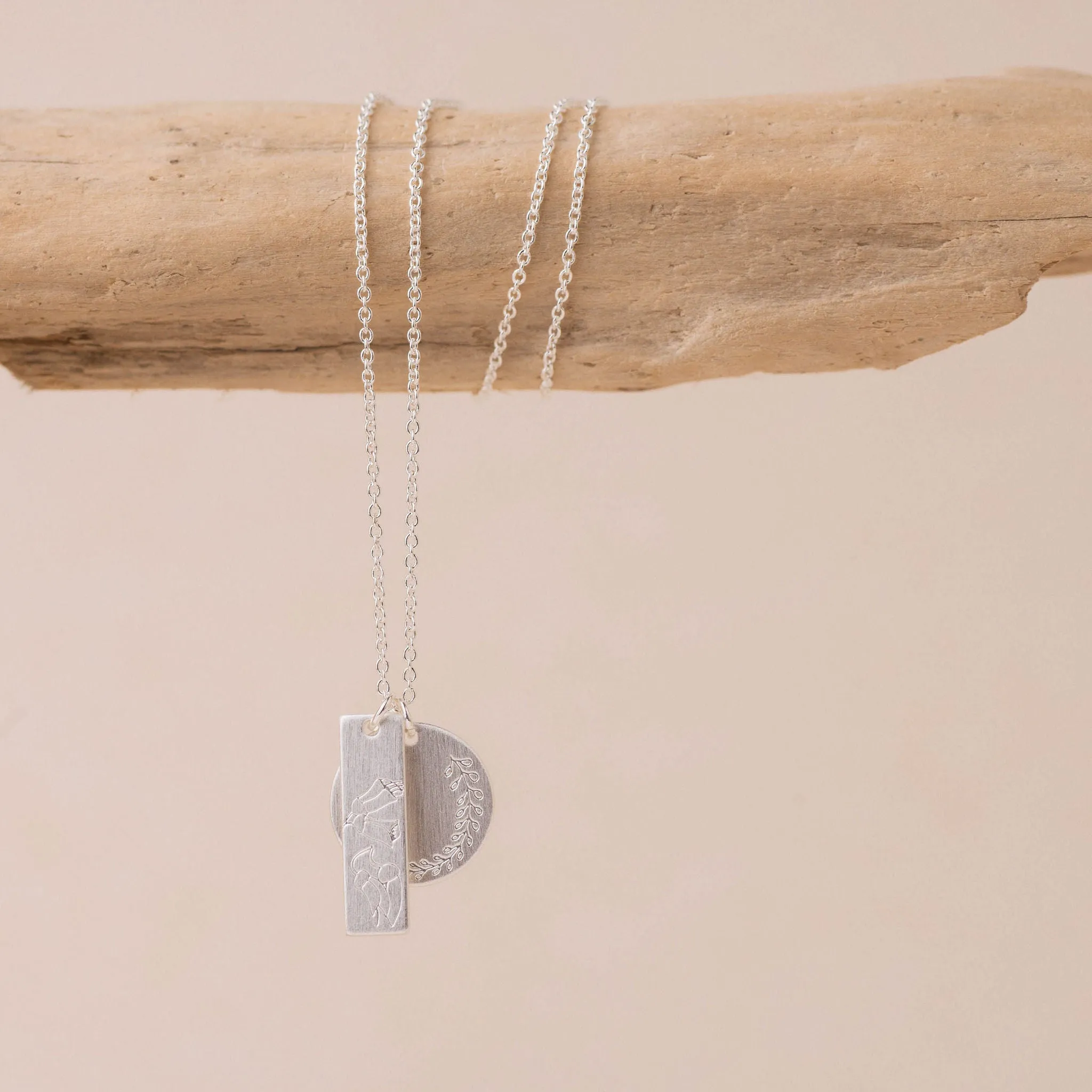 Kowhai Spring Necklace - Silver