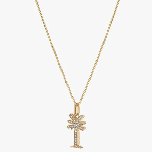 Lab Grown Diamond Noémie Palm Tree Necklace