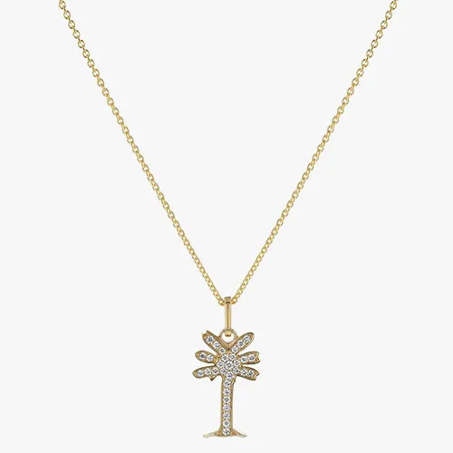 Lab Grown Diamond Noémie Palm Tree Necklace