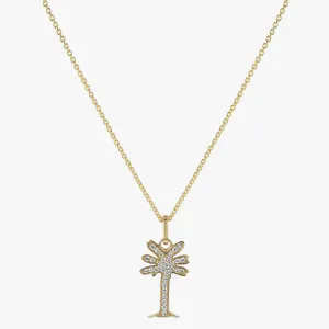 Lab Grown Diamond Noémie Palm Tree Necklace