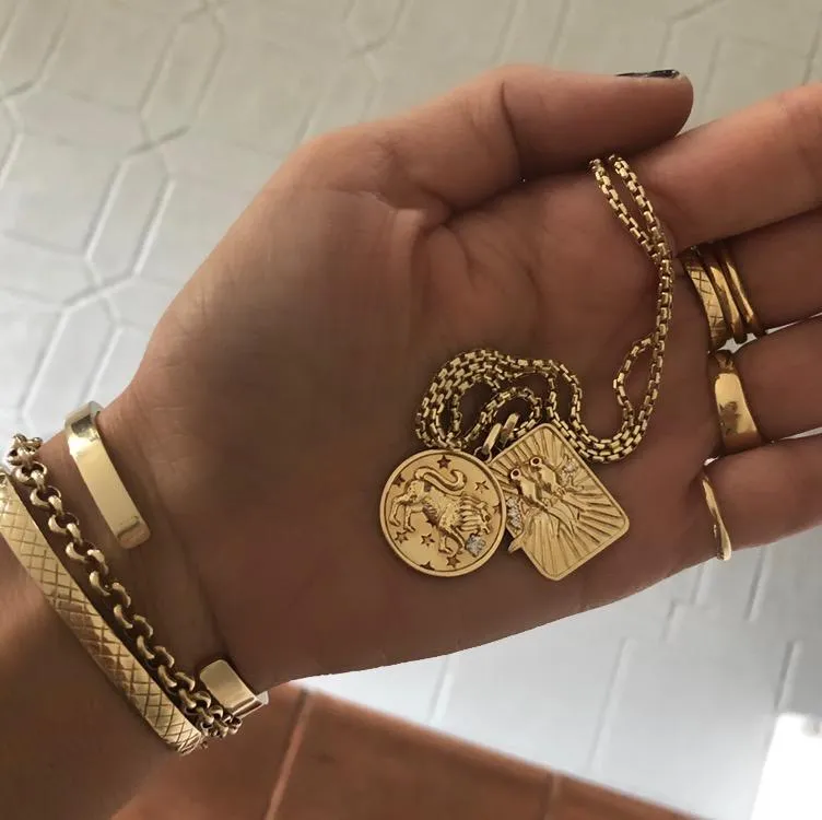 Large Gold Lovebirds Necklace (By Special Order)