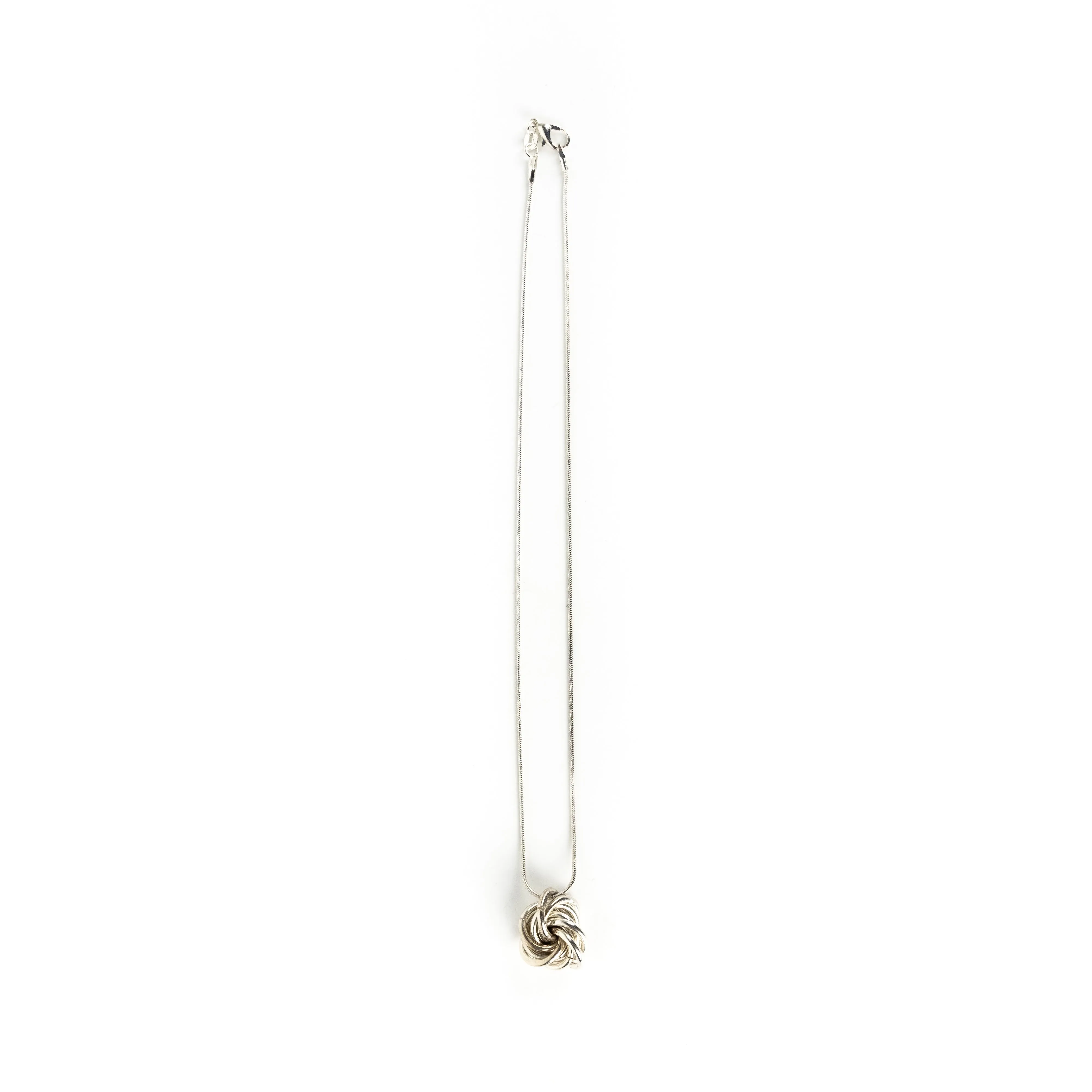 Larry Rosen Silver Knot Pendant Necklace