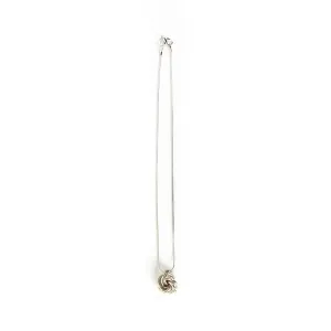 Larry Rosen Silver Knot Pendant Necklace