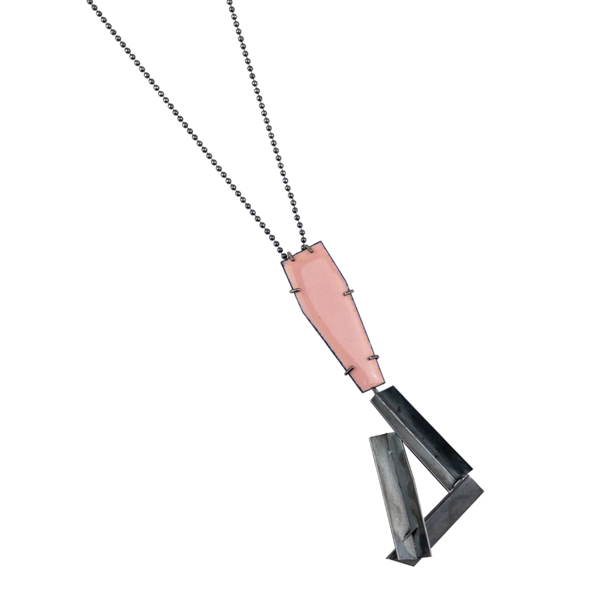 Lauren Markley Pink Enamel Pendant