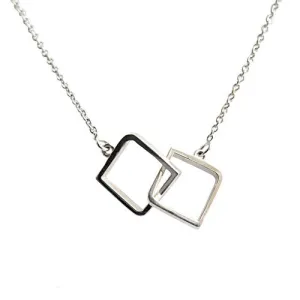 Le Cheile Square Pendant Silver