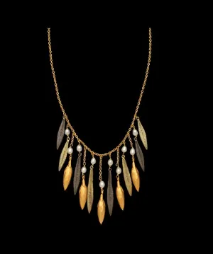 Leaf & Bud Necklace