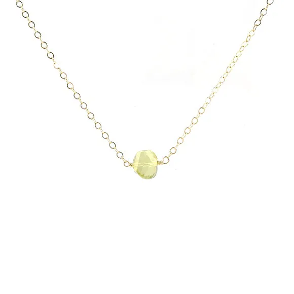 Lemon Quartz Necklace