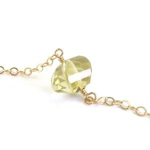 Lemon Quartz Necklace