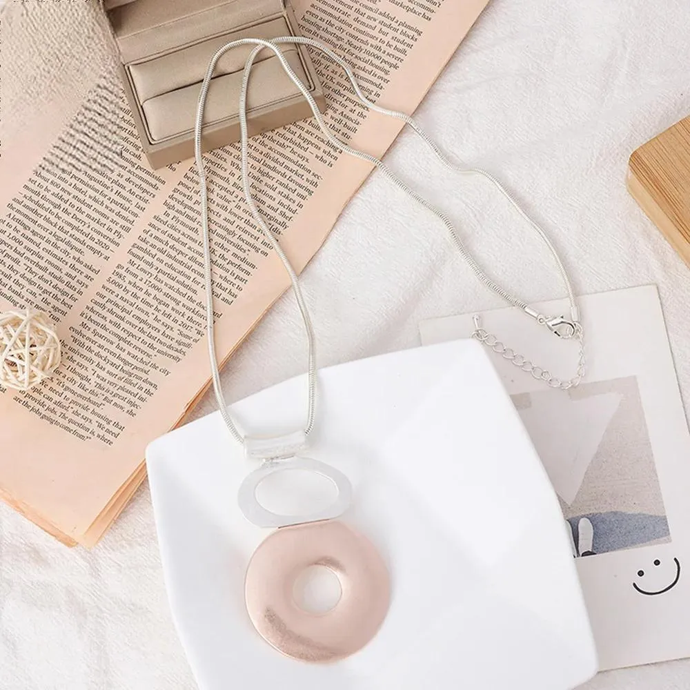 Link Chain New in Pendant&Necklaces Korean Fashion Jewelry Goth Long Chain Necklace For Women