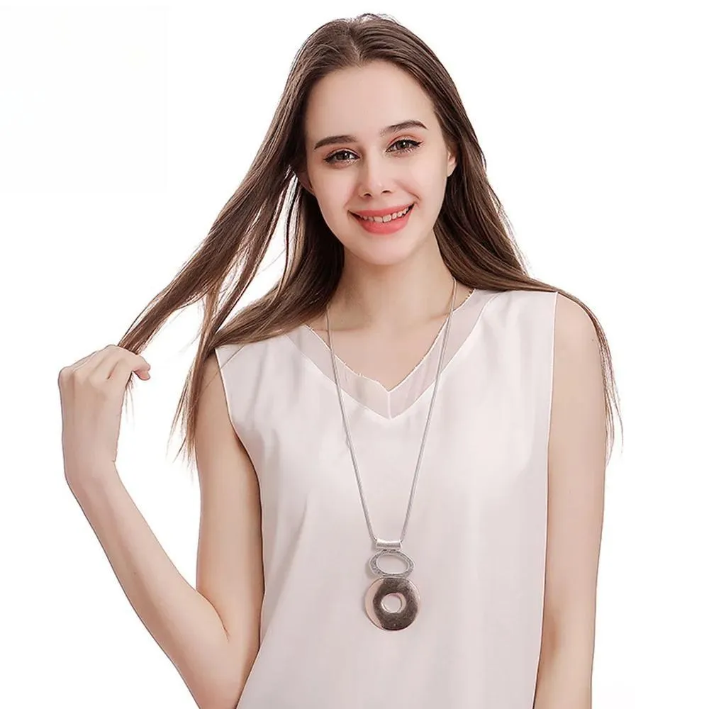 Link Chain New in Pendant&Necklaces Korean Fashion Jewelry Goth Long Chain Necklace For Women