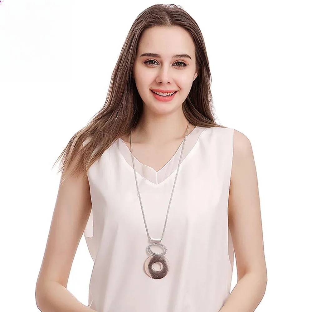 Link Chain New in Pendant&Necklaces Korean Fashion Jewelry Goth Long Chain Necklace For Women