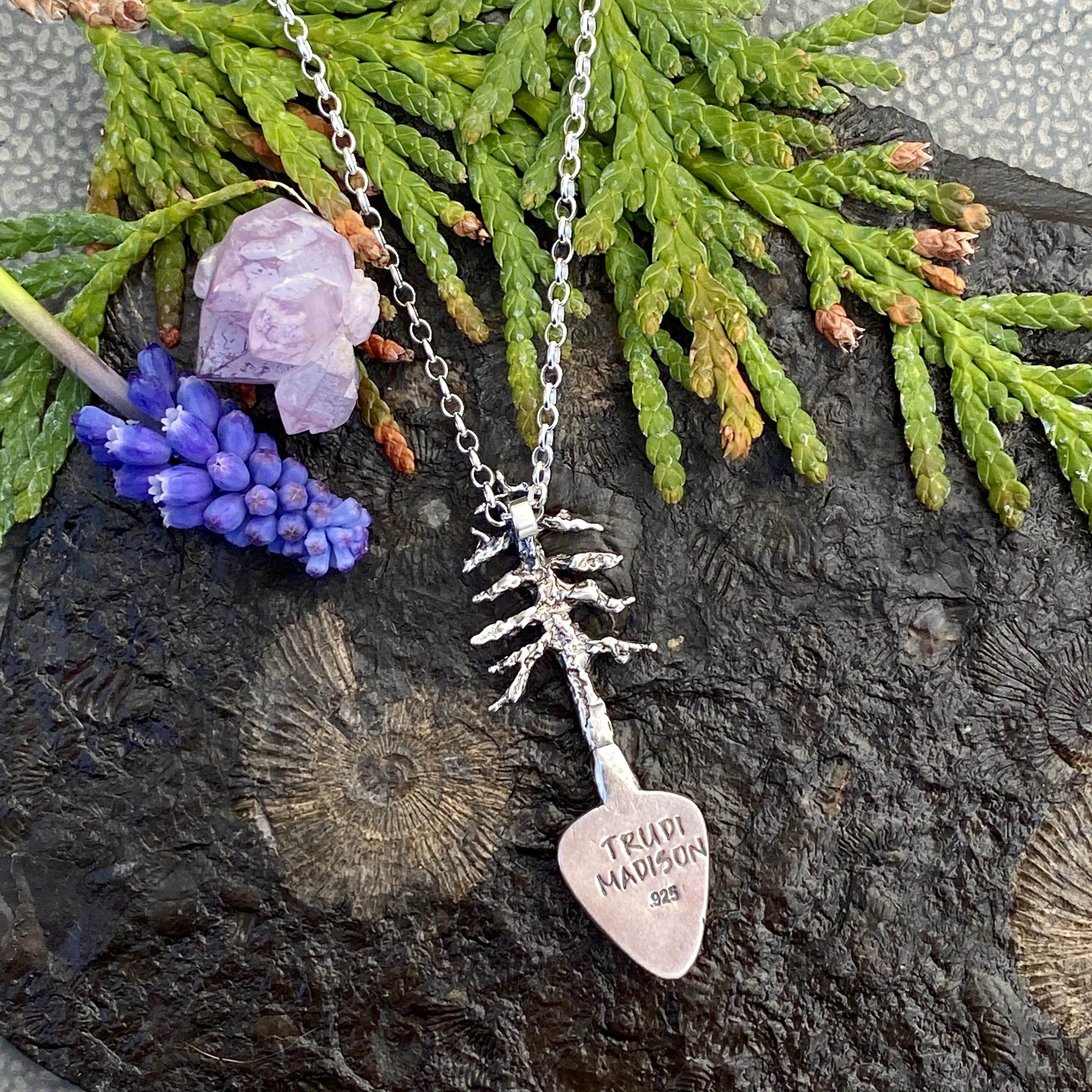 Lone Pine "#8 Sky Blue Turquoise" sterling silver necklace
