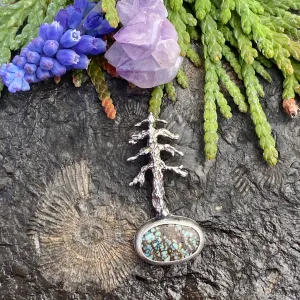 Lone Pine "N. Snowville Turquoise" sterling silver necklace