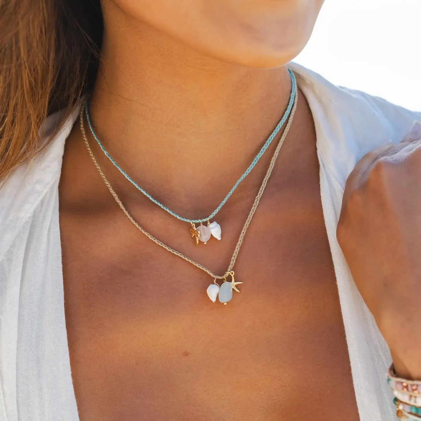 Lotus & Luna Sea Rose Offshore Necklace