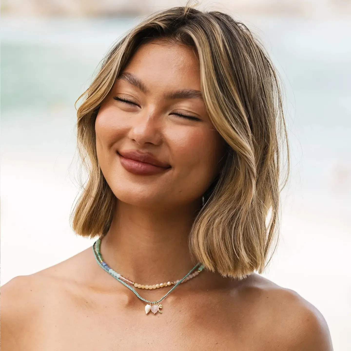 Lotus & Luna Sea Rose Offshore Necklace