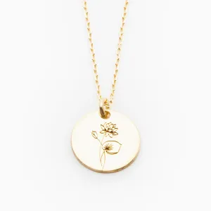 Lotus Necklace - July Flower