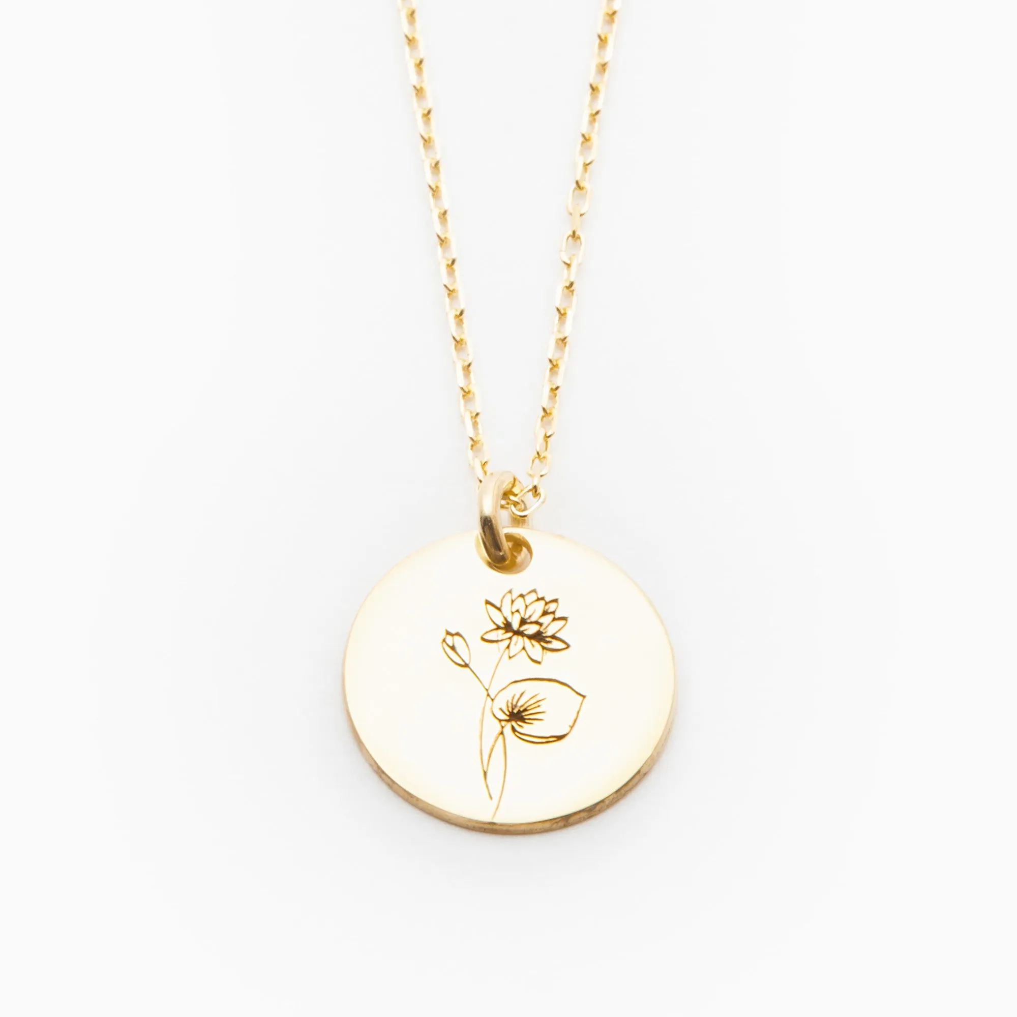 Lotus Necklace - July Flower