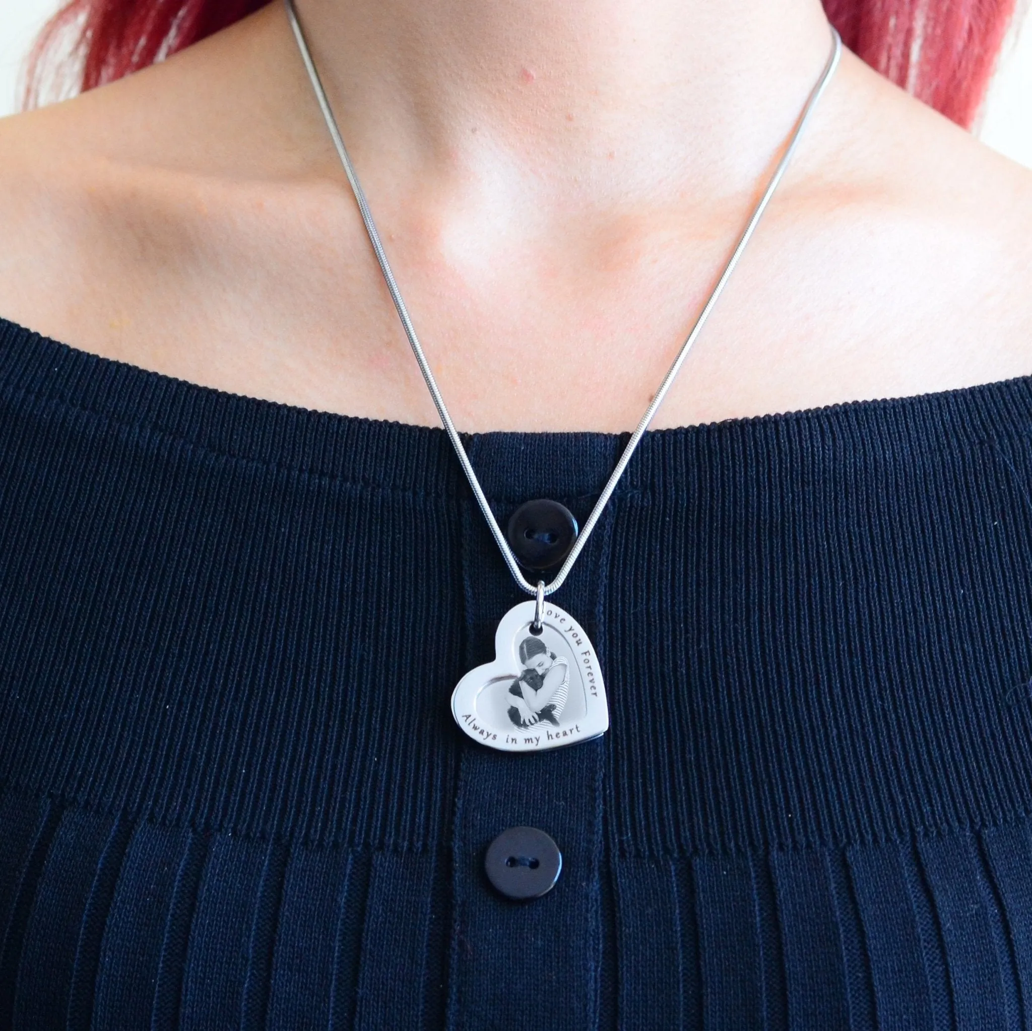 Love Forever Photo Necklace