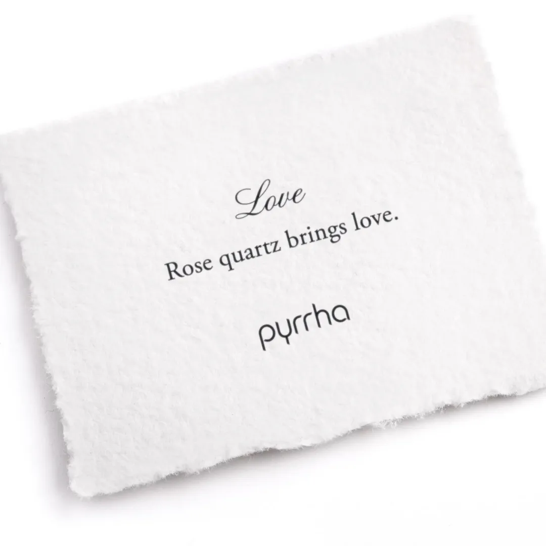 Love Signature Attraction Charm in Rose Quartz