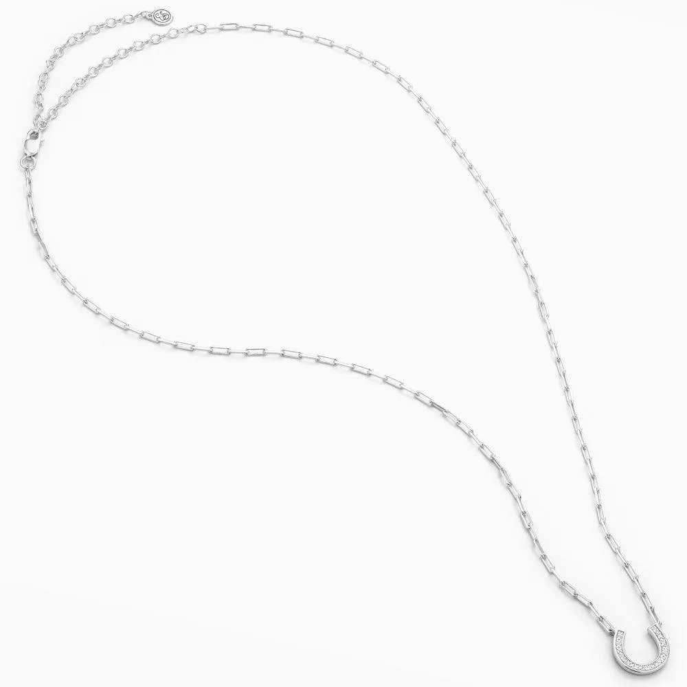 Lucky Horse Shoe Pendant Necklace