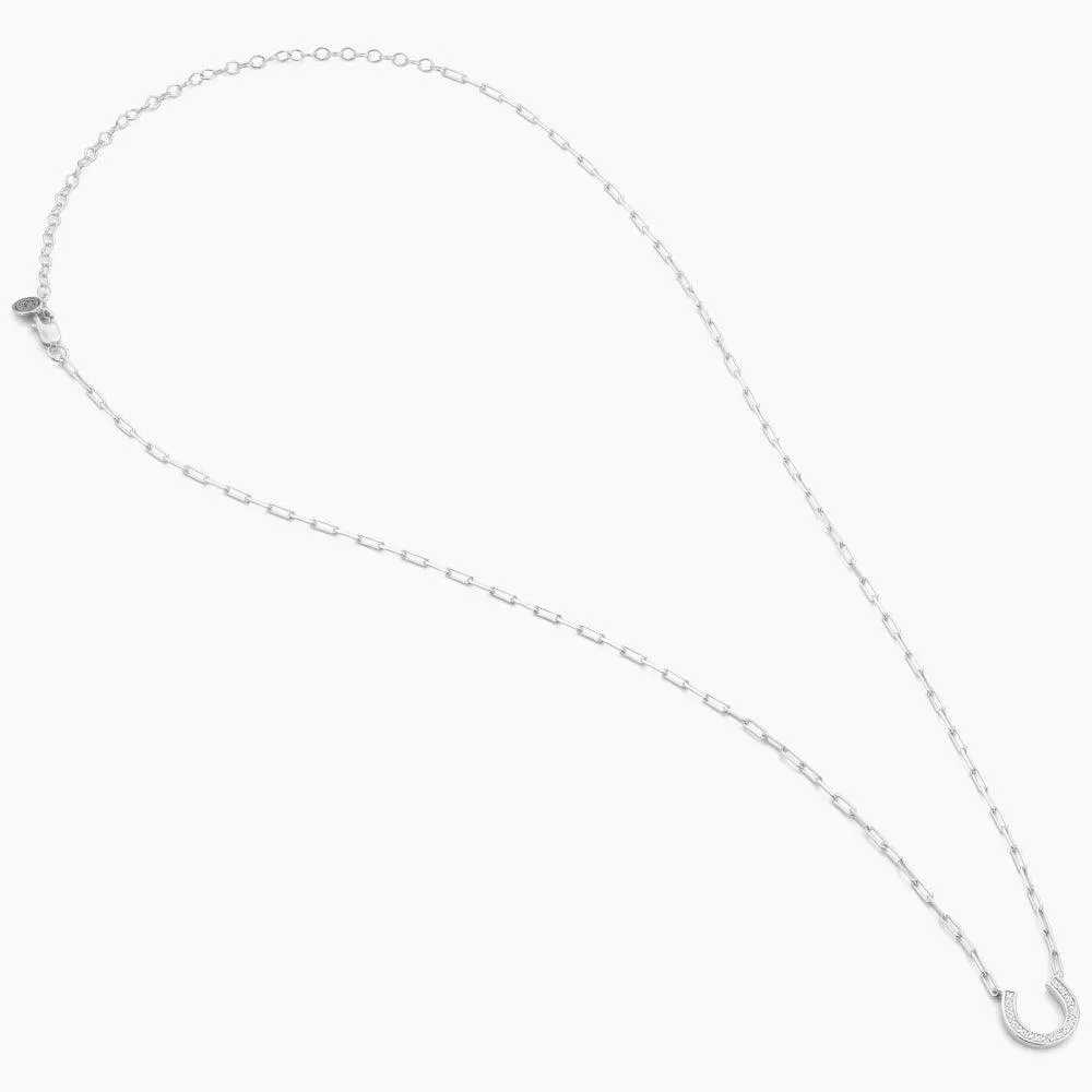 Lucky Horse Shoe Pendant Necklace