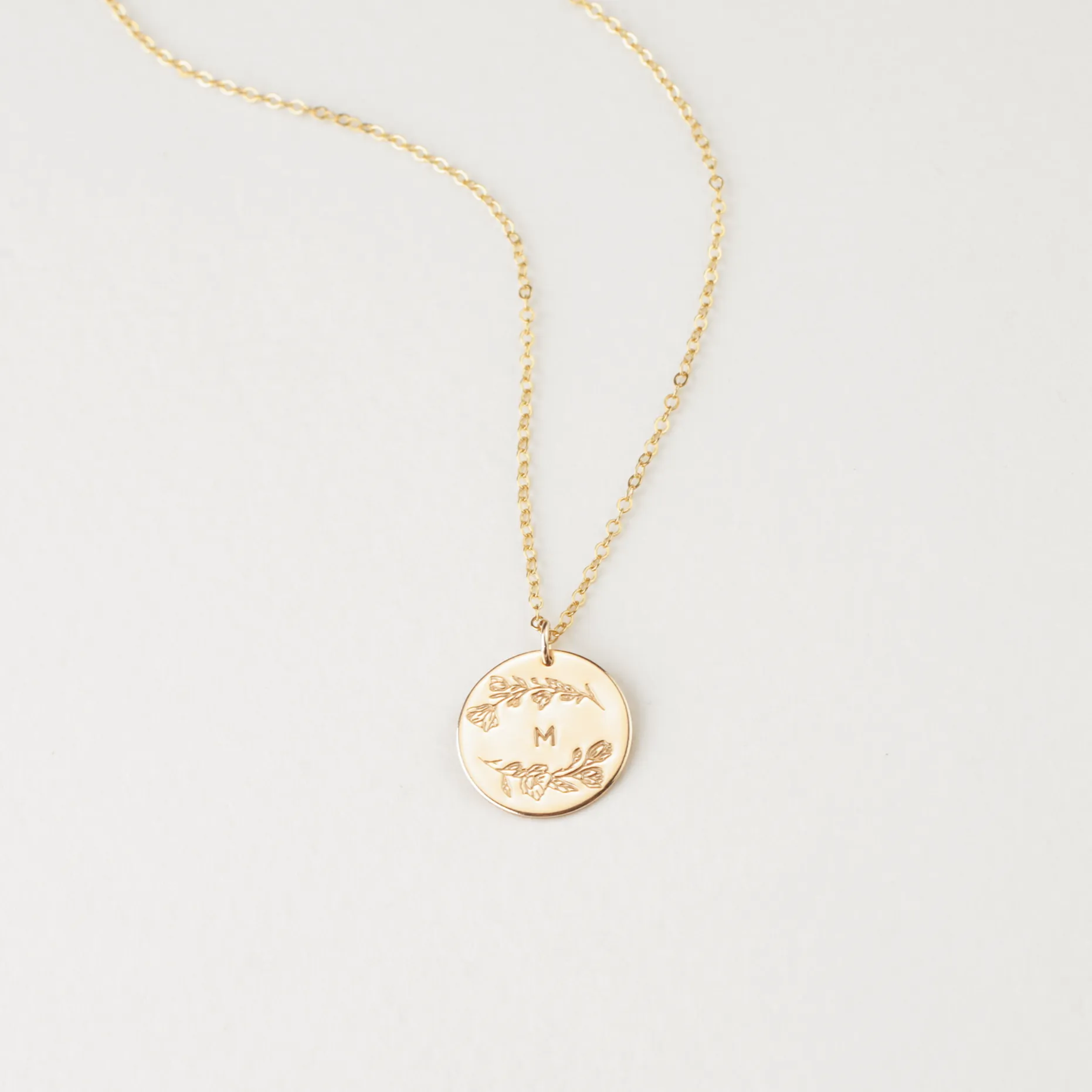 Magnolia Wreath Necklace