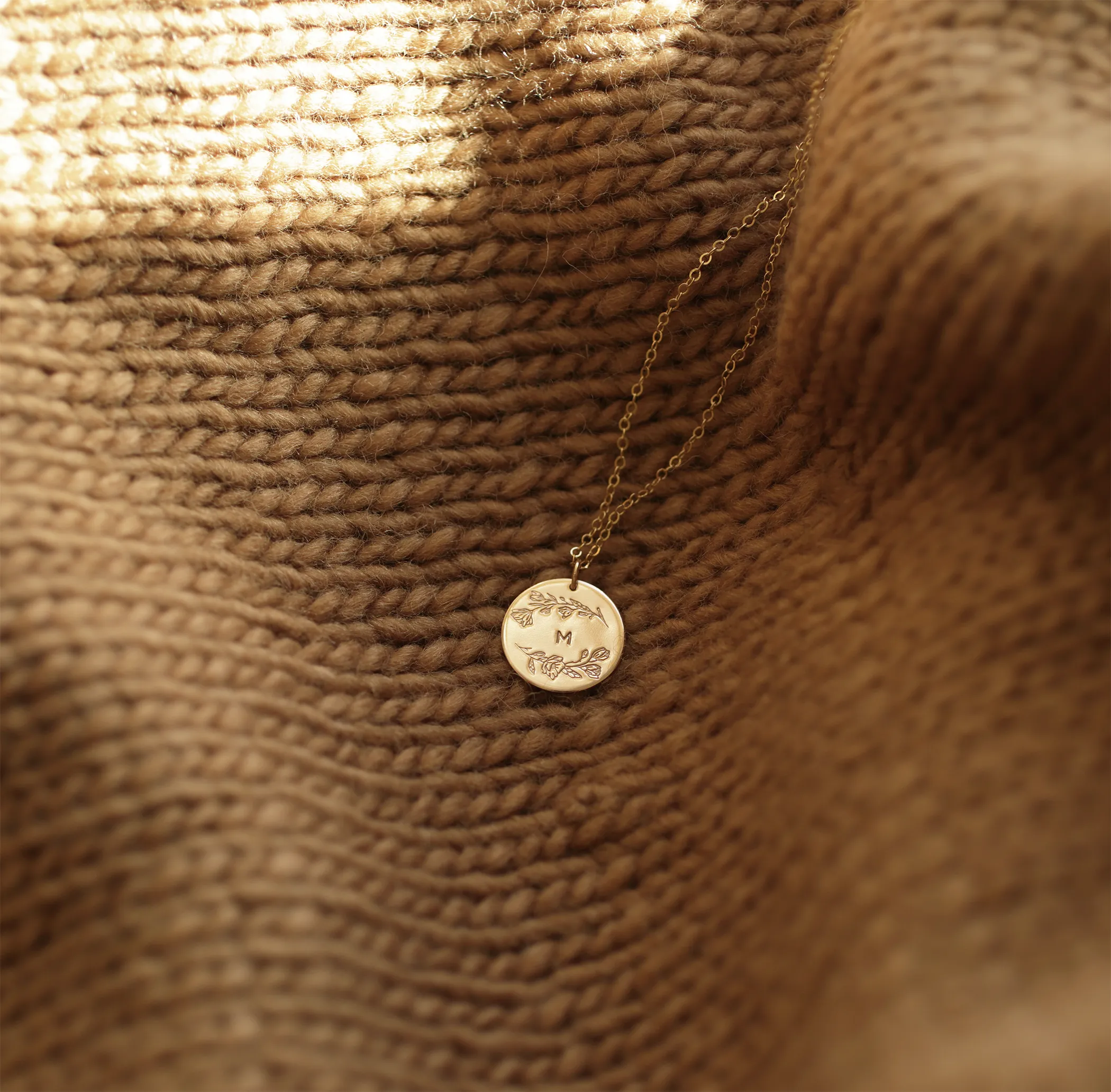 Magnolia Wreath Necklace