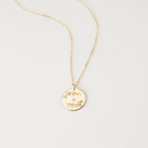 Magnolia Wreath Necklace