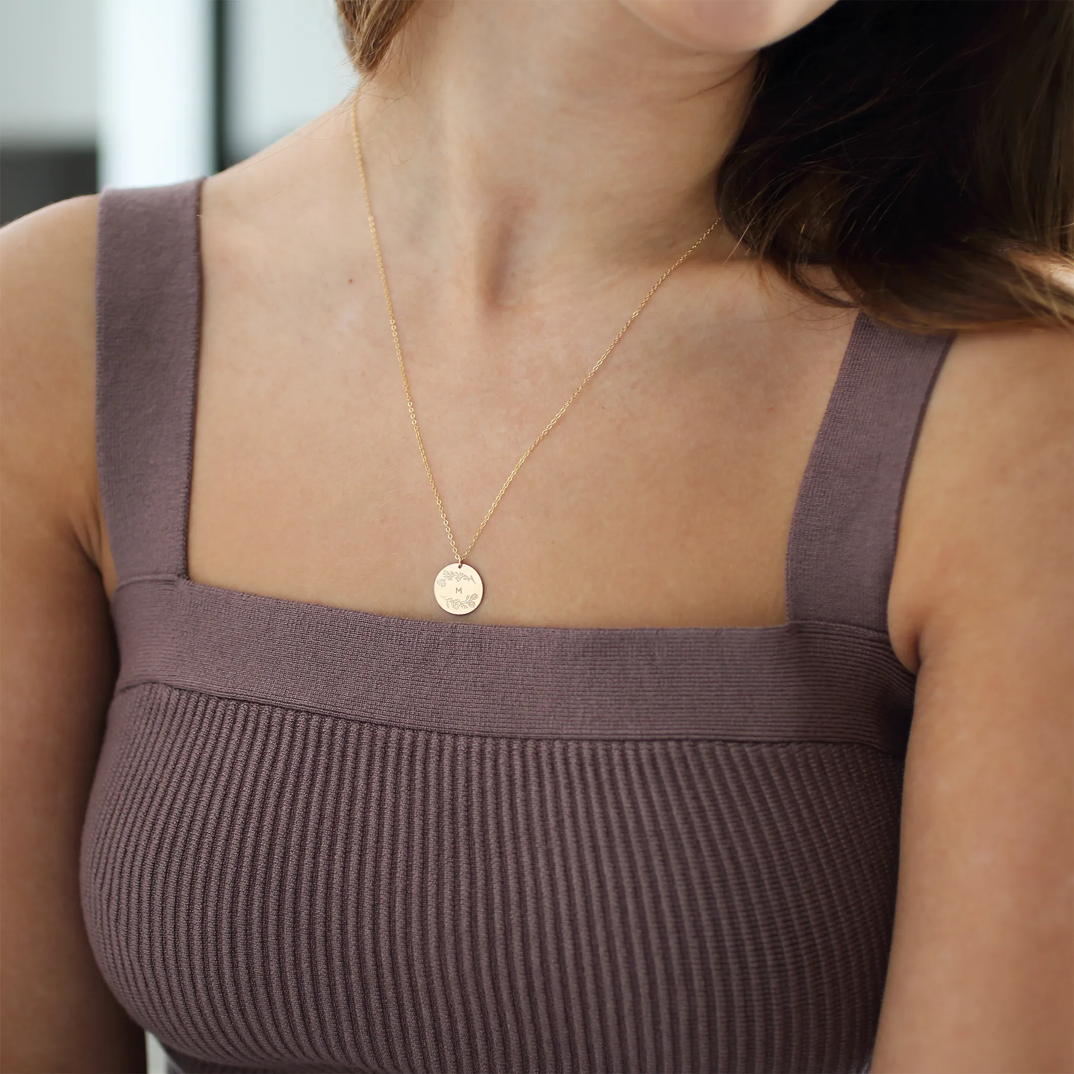 Magnolia Wreath Necklace
