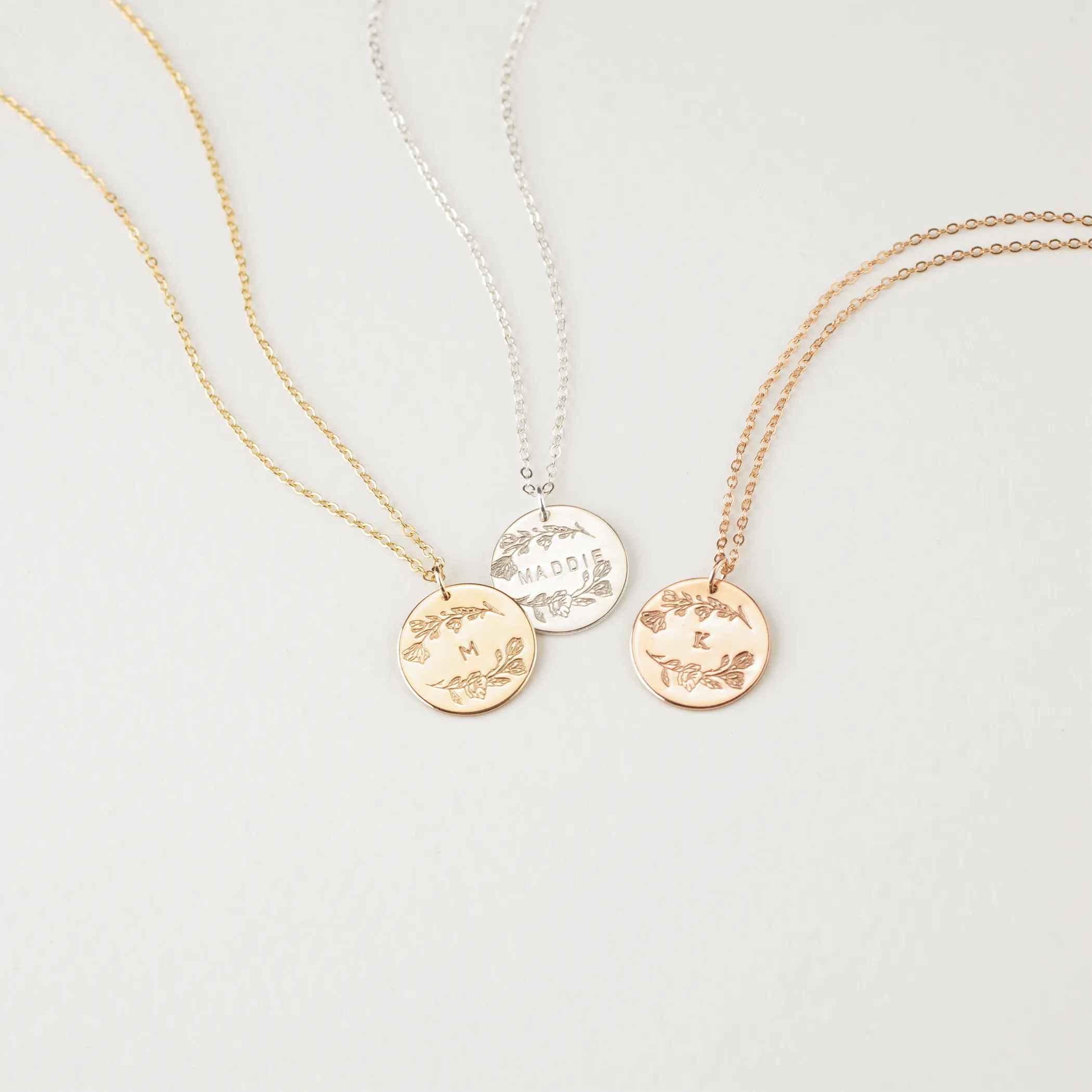 Magnolia Wreath Necklace
