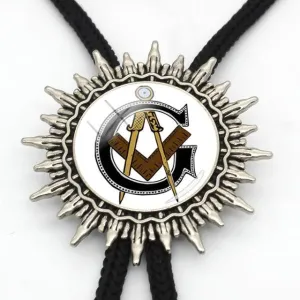 Master Mason Blue Lodge Bolo Tie - Square and Compass G