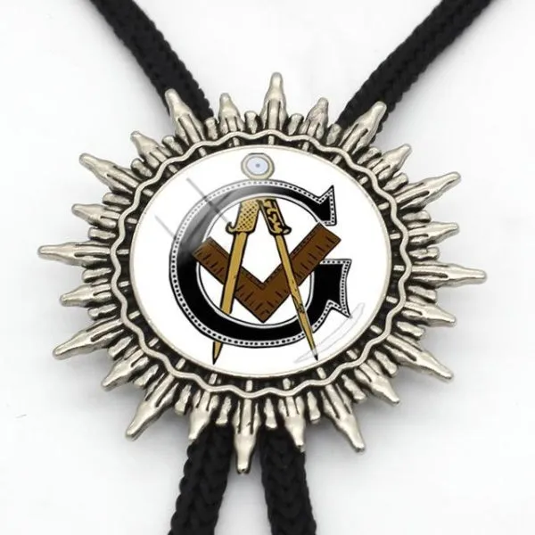 Master Mason Blue Lodge Bolo Tie - Square and Compass G