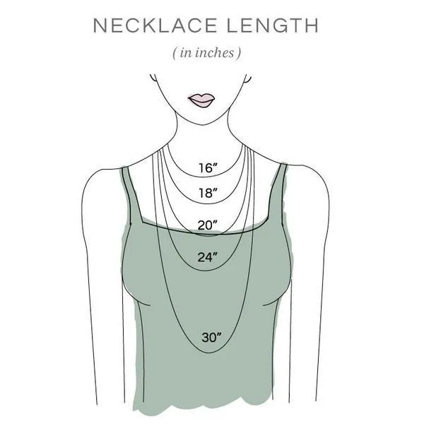 Medium Colby Davis Silver Nantucket Necklace in Light Blue